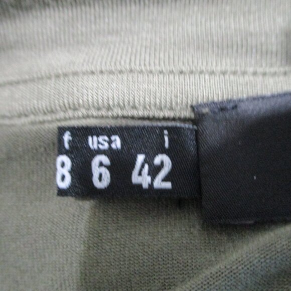 Love Moschino Short Sleeve Olive Green Jersey T-shirt Shift Dress - Picture 7 of 7